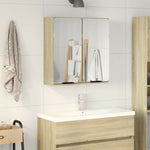 Speilskap Til Baderom Sonoma Eik 64,5X20X66,5 Cm Konstruert Tre