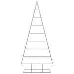 Juletre Til Dekorasjon Metall Svart 210 Cm