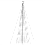 Led Juletre Med Spikes 1534 Leds Kald Hvit 500 Cm