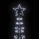 Led Juletre Med Spikes 1534 Leds Kald Hvit 500 Cm