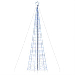 Led Juletre Med Spikes 1534 Leds Blå 500 Cm