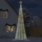 Led Juletre Med Spikes 1534 Led Fargerike 500 Cm
