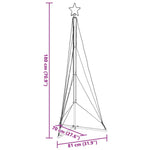 Led Juletre 363 Leds Blå 182 Cm