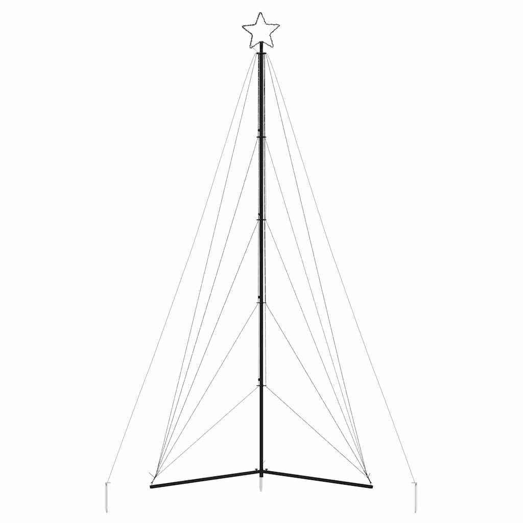 Led Juletre 615 Leds Kald Hvit 404,5 Cm