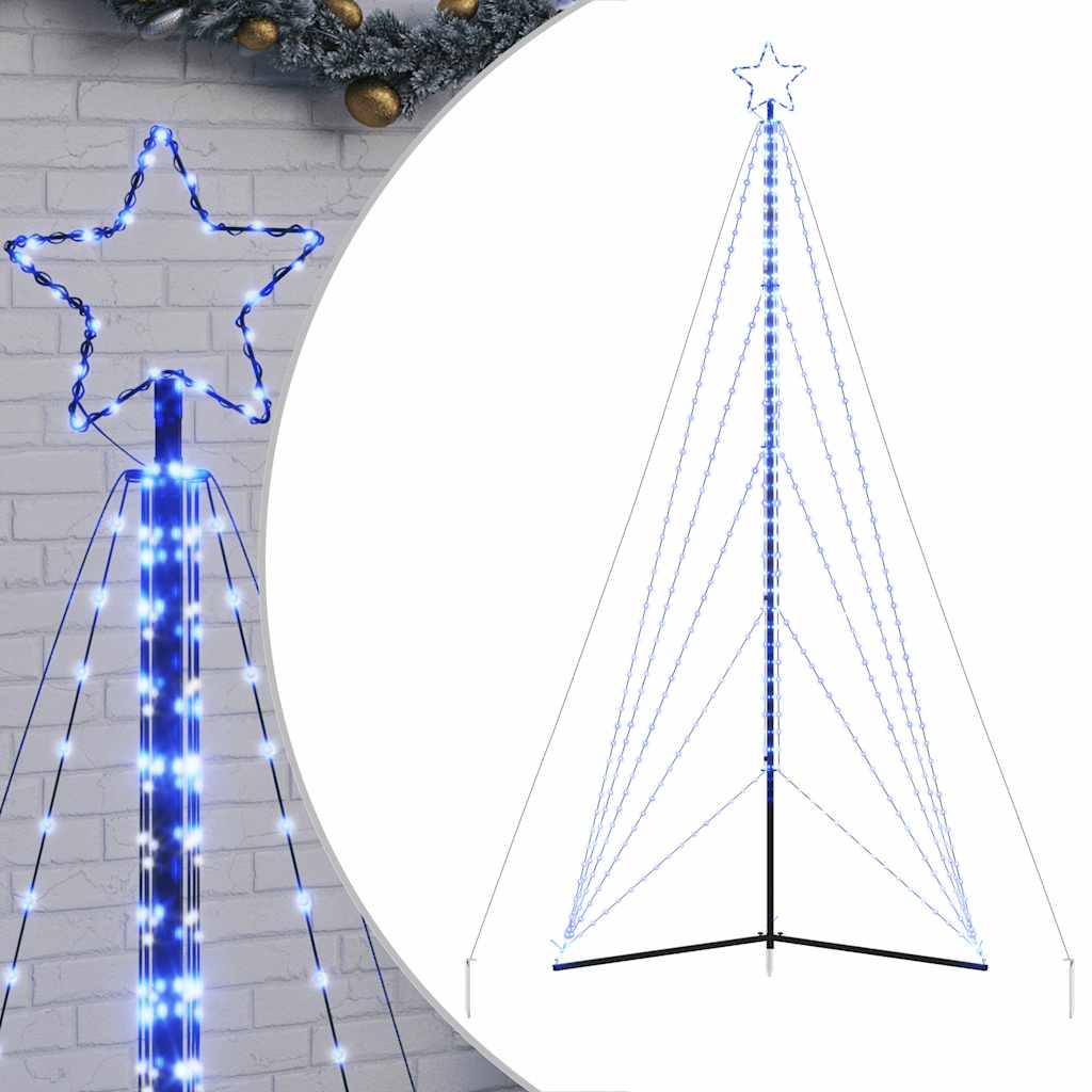 Led Juletre 615 Leds Blå 404,5 Cm