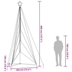 Led Juletre 615 Leds Blå 404,5 Cm