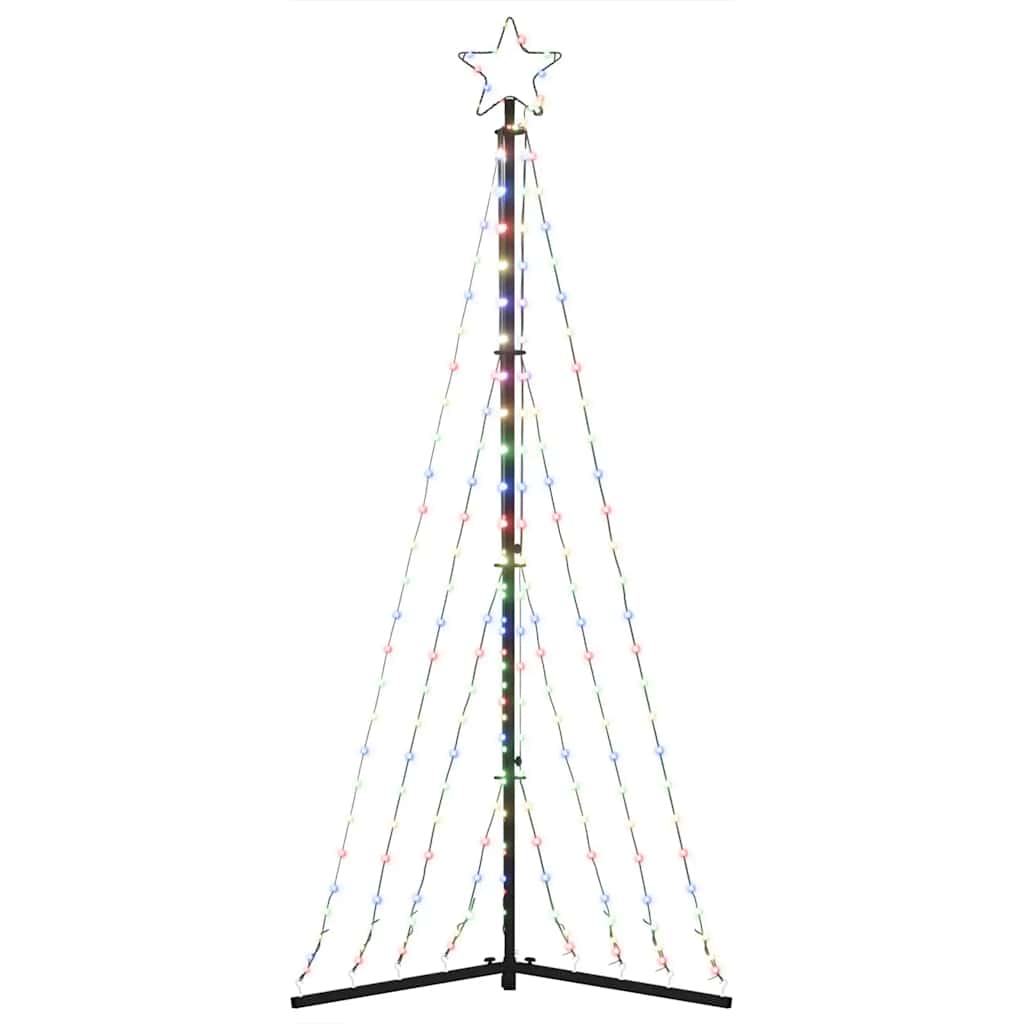 Led Juletre 339 Leds Fargerike 187 Cm