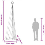 Led Juletre 495 Leds Kald Hvit 300,5 Cm