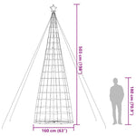 Led Juletre 1534 Leds Blå 503 Cm