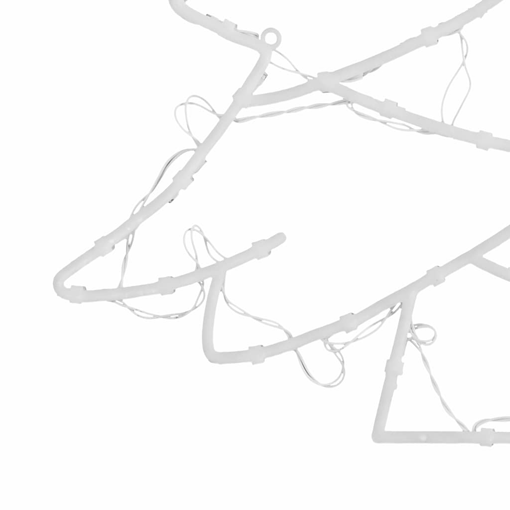 Julelys Juletre Silhuett 2 Stk 50 Led Varm Hvit