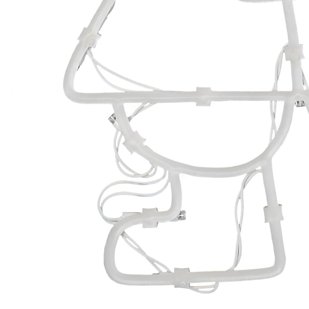 Julelys Nisse Silhuett 2 Stk 35 Led Varm Hvit