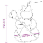 Julelys Snømann Silhuett 2 Stk 35 Leds Varm Hvit
