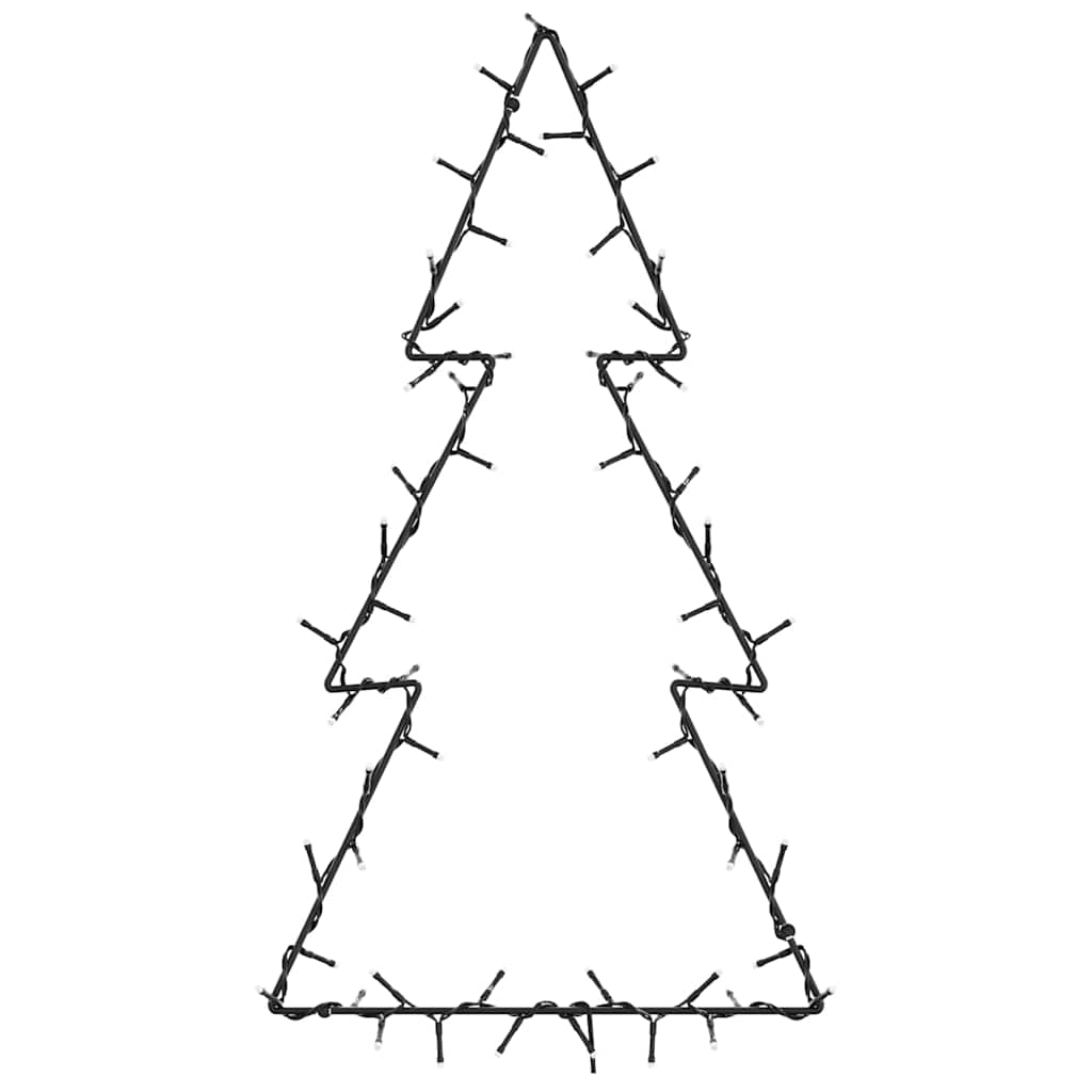 Julelys Juletre Silhuett 80 Led Varm Hvit