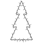 Julelys Juletre Silhuett 80 Led Varm Hvit