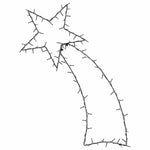 Julelys Stjerneskudd Silhuett 115 Leds Varm Hvit