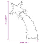 Julelys Stjerneskudd Silhuett 115 Leds Varm Hvit