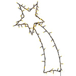 Julelys Stjerneskudd Silhuett 80 Leds Varm Hvit