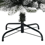 Slankt Kunstig Juletre Med Flokket Snø 210 Cm Pvc Og Pe