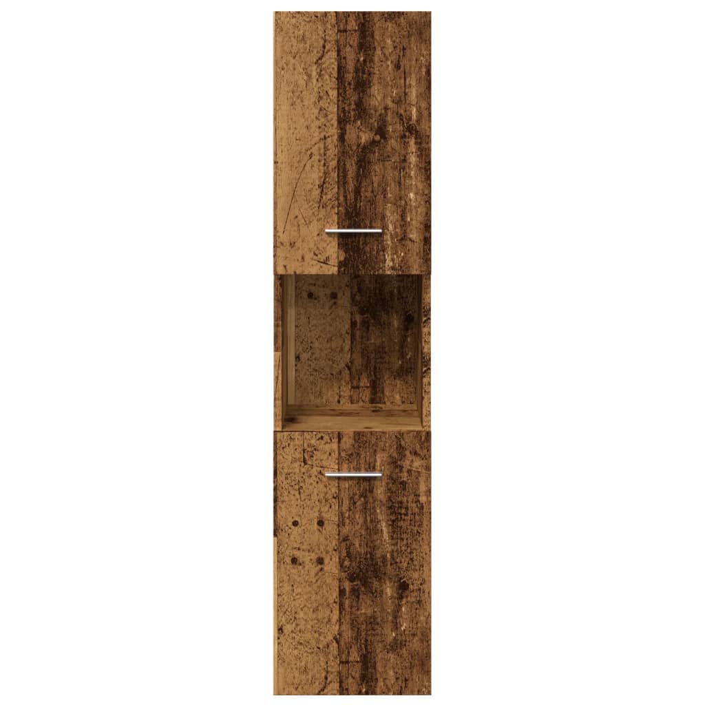 Hengende Baderomsskap Gammelt Tre 30X30X130 Cm Konstruert Tre