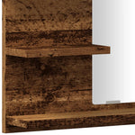 Baderomshylle Med Speil Gammelt Tre 60X10,5X45 Cm