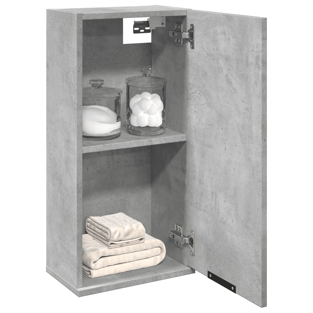 Vegghengt Baderomsskap Betonggrå 32X20X67 Cm