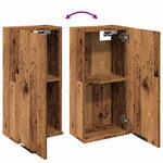 Vegghengt Baderomsskap Gammel Tre 32X20X67 Cm