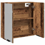 Baderomshylle Med Speil Gammelt Tre 64X20X66,5Cm Konstruert Tre