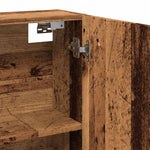 Baderomshylle Med Speil Gammelt Tre 64X20X66,5Cm Konstruert Tre