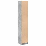 Baderomsskap Betonggrå 32X34X188,5 Cm Konstruert Tre