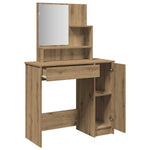 Sminkebord Med Speil Artisan Eik 86,5X35X136 Cm
