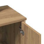 Sminkebord Med Speil Artisan Eik 86,5X35X136 Cm