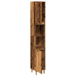Baderomsskap Gammelt Tre 30X30X190 Cm Konstruert Tre