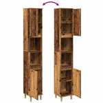 Baderomsskap Gammelt Tre 30X30X190 Cm Konstruert Tre