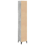 Baderomsskap Betonggrå 30X30X190 Cm Konstruert Tre