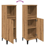 Baderomsskap Artisan Eik 30X30X100 Cm Konstruert Tre