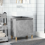 Servantskap Betonggrå 58X33X60 Cm Konstruert Tre