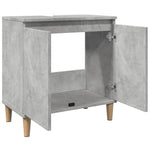 Servantskap Betonggrå 58X33X60 Cm Konstruert Tre