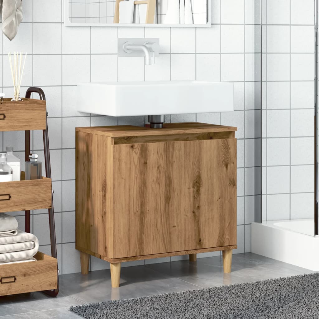 Servantskap Artisan Eik 58X33X60 Cm Konstruert Tre