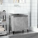 Servantskap Betonggrå 58X33X60 Cm Konstruert Tre