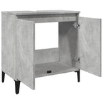 Servantskap Betonggrå 58X33X60 Cm Konstruert Tre