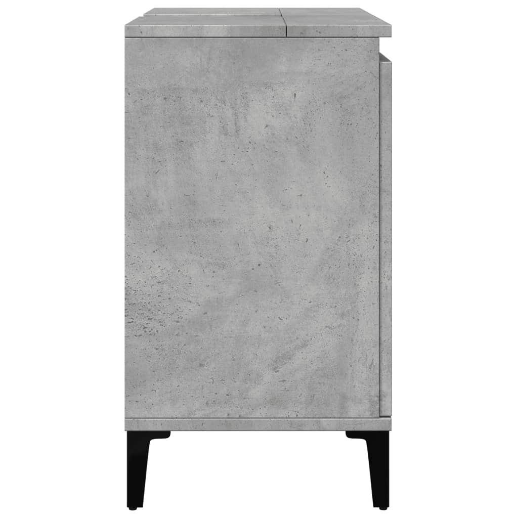 Servantskap Betonggrå 58X33X60 Cm Konstruert Tre