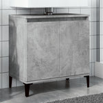 Servantskap Betonggrå 58X33X60 Cm Konstruert Tre