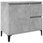 Servantskap Betonggrå 65X33X60 Cm Konstruert Tre