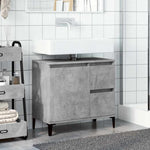 Servantskap Betonggrå 65X33X60 Cm Konstruert Tre