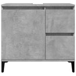 Servantskap Betonggrå 65X33X60 Cm Konstruert Tre