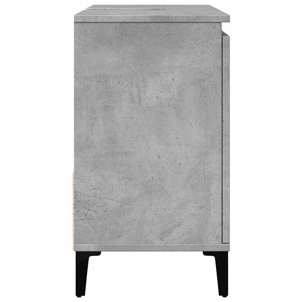 Servantskap Betonggrå 65X33X60 Cm Konstruert Tre