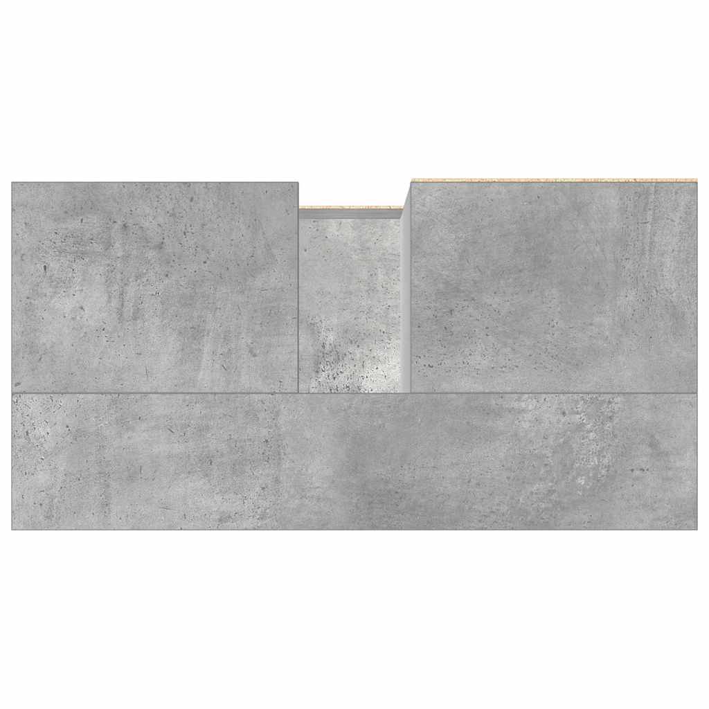 Servantskap Betonggrå 65X33X60 Cm Konstruert Tre