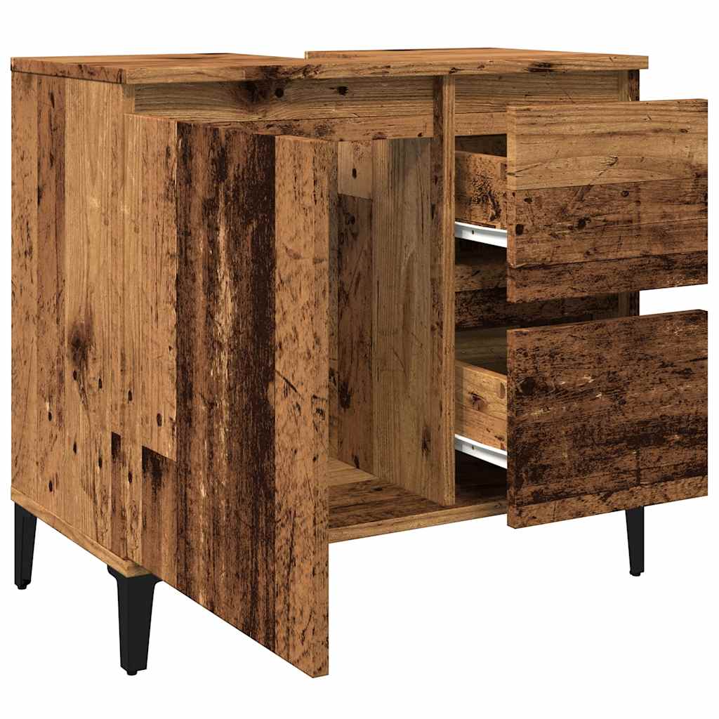 Servantskap Gammelt Tre 65X33X60 Cm Konstruert Tre