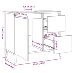 Servantskap Gammelt Tre 65X33X60 Cm Konstruert Tre
