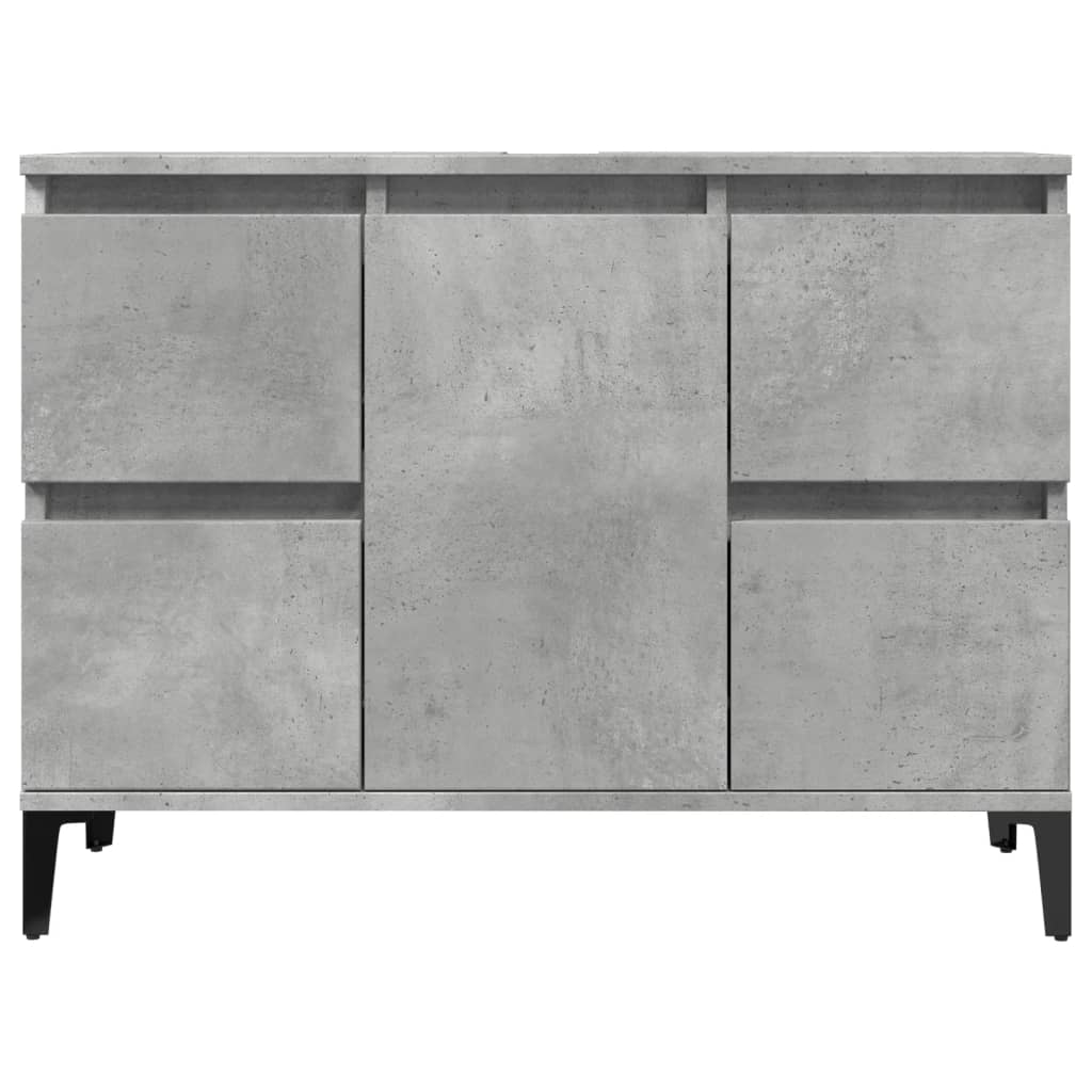 Servantskap Betonggrå 80X33X60 Cm Konstruert Tre